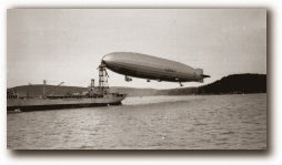 Airship Shenandoah and USS Patoka - Bar Harbor Maine