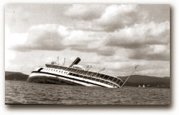 Steamship Norumbega aground - Northeast Harbor Maine - 1912